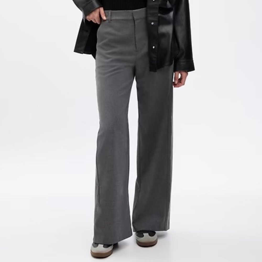 Gap Factor | Wool Wide Leg Trousers | Size 4R